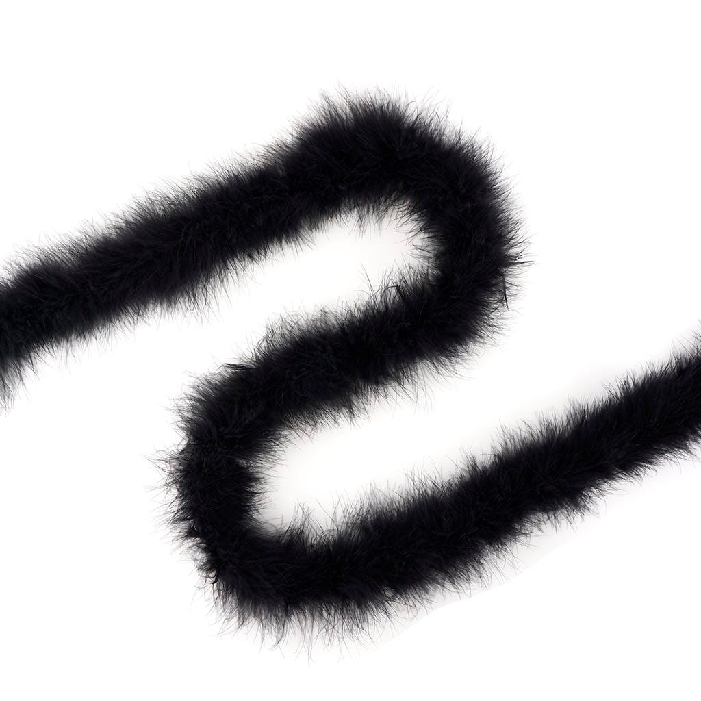 Marabou Feather Boa - Mediumweight - Black