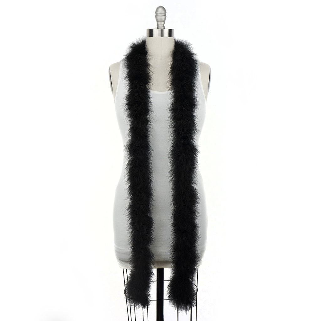 Extra Thick Marabou Feather Boa - Black