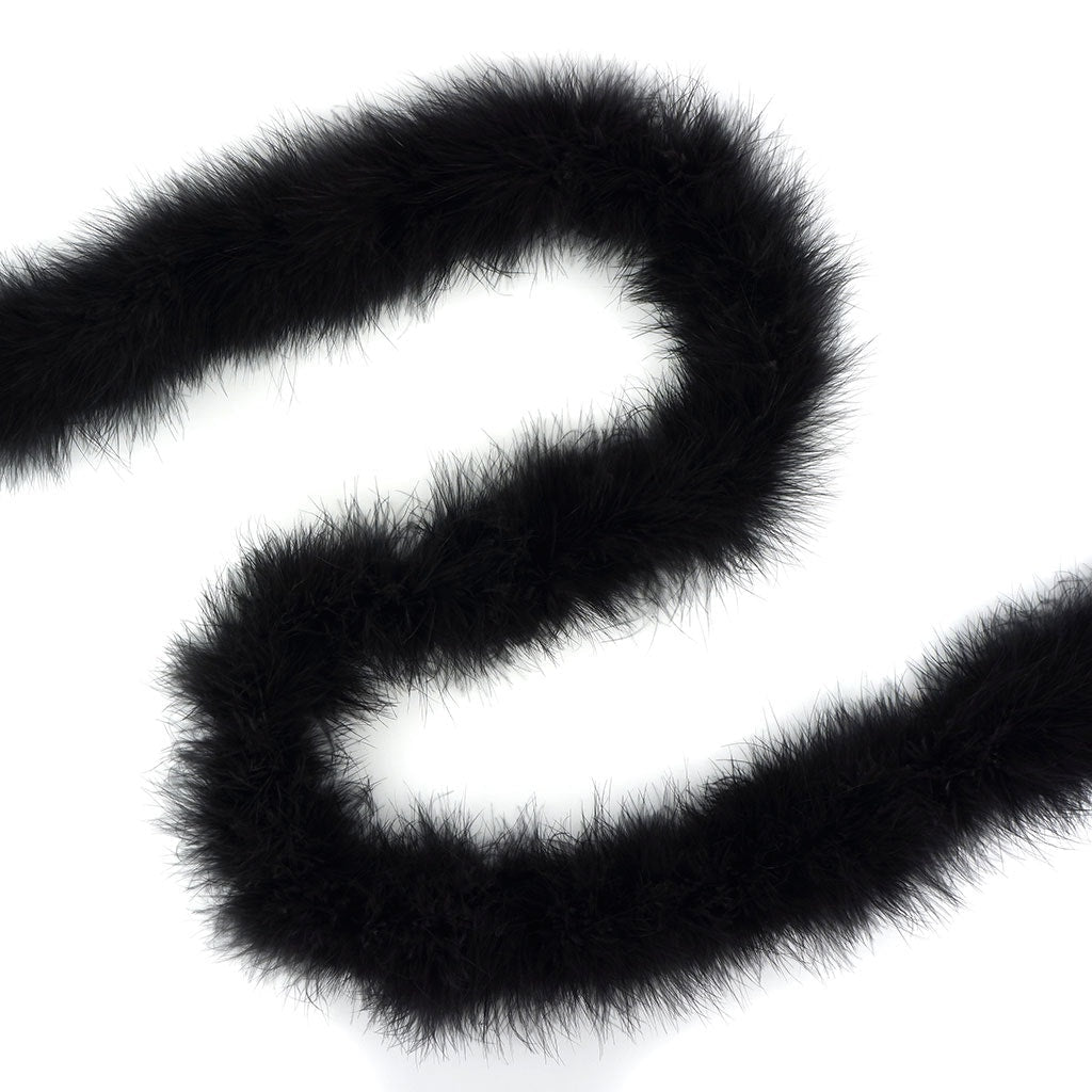 Extra Thick Marabou Feather Boa - Black