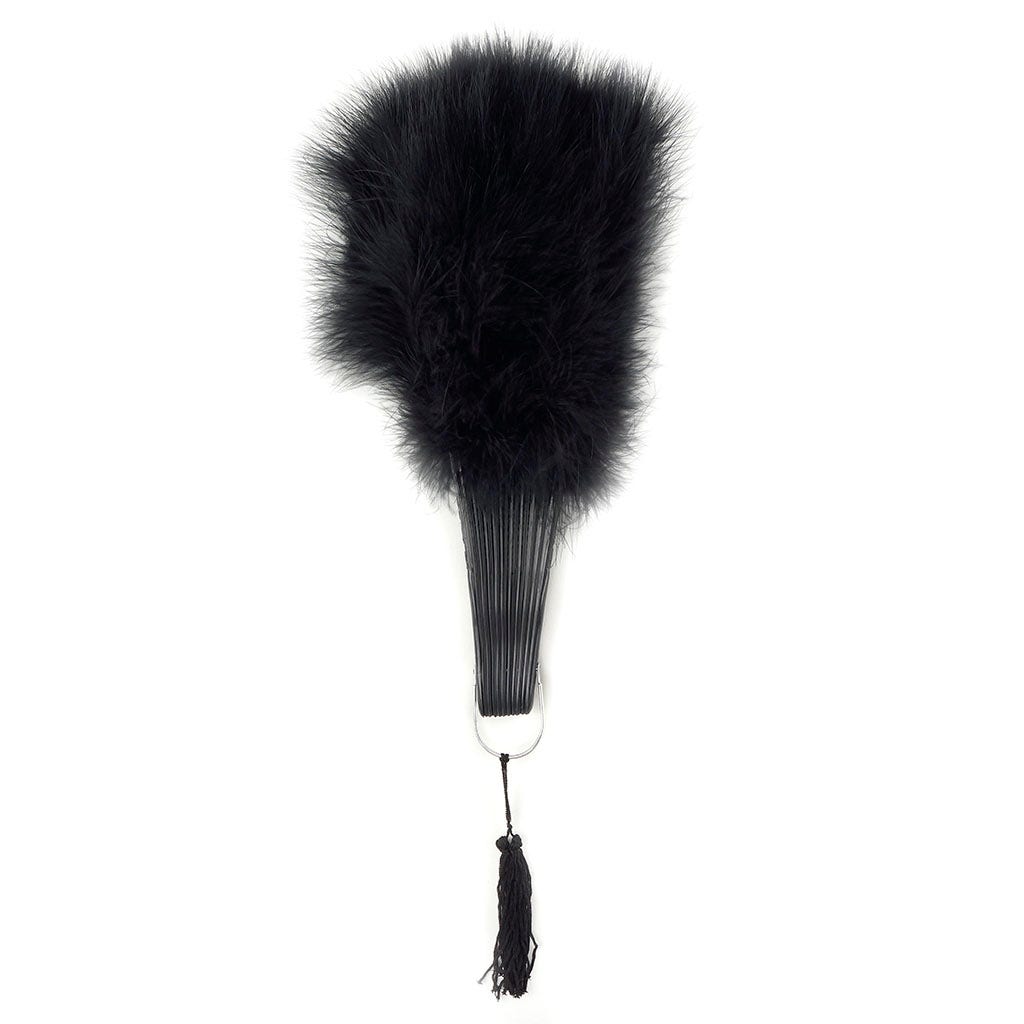 Marabou Feather Fan - Black