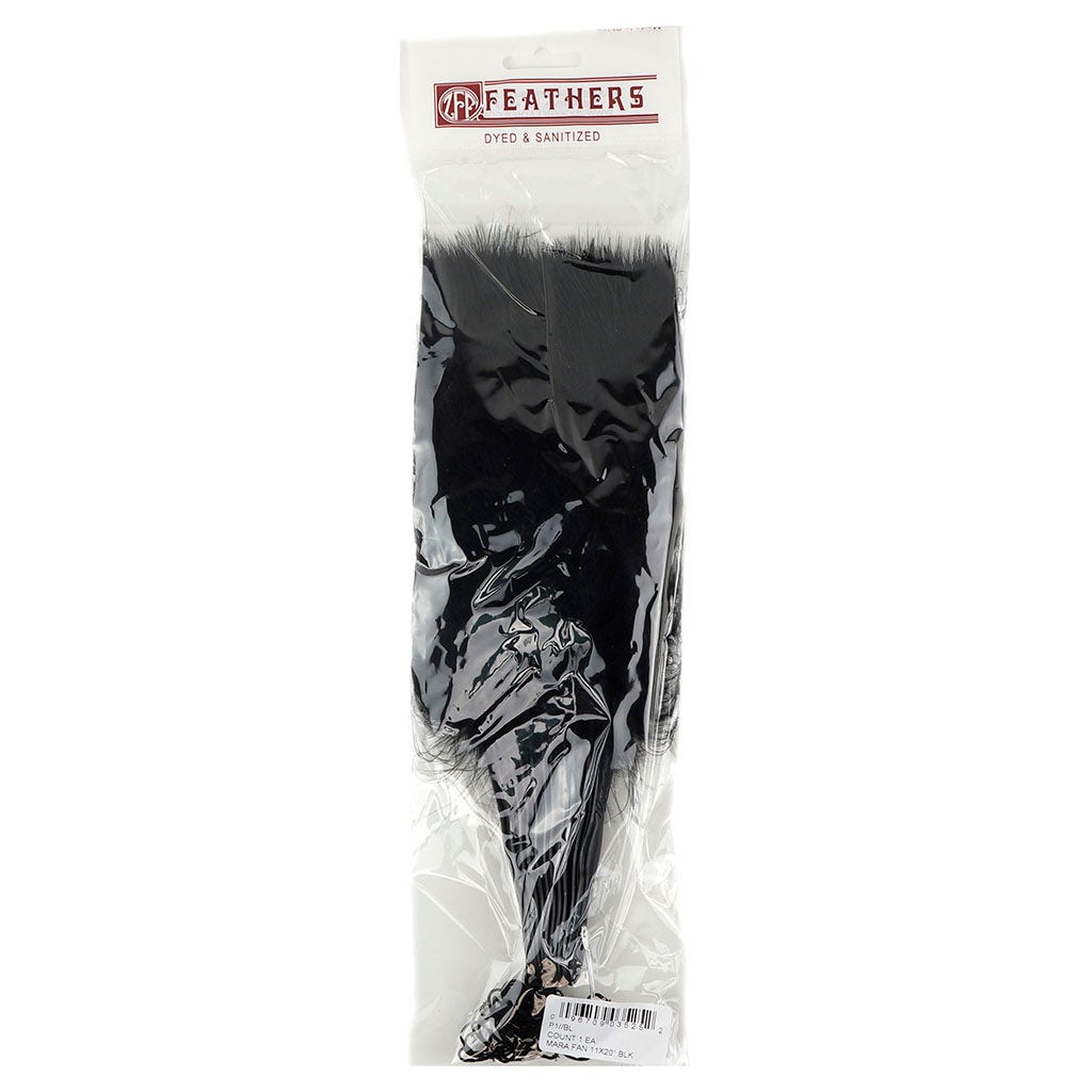 Marabou Feather Fan - Black