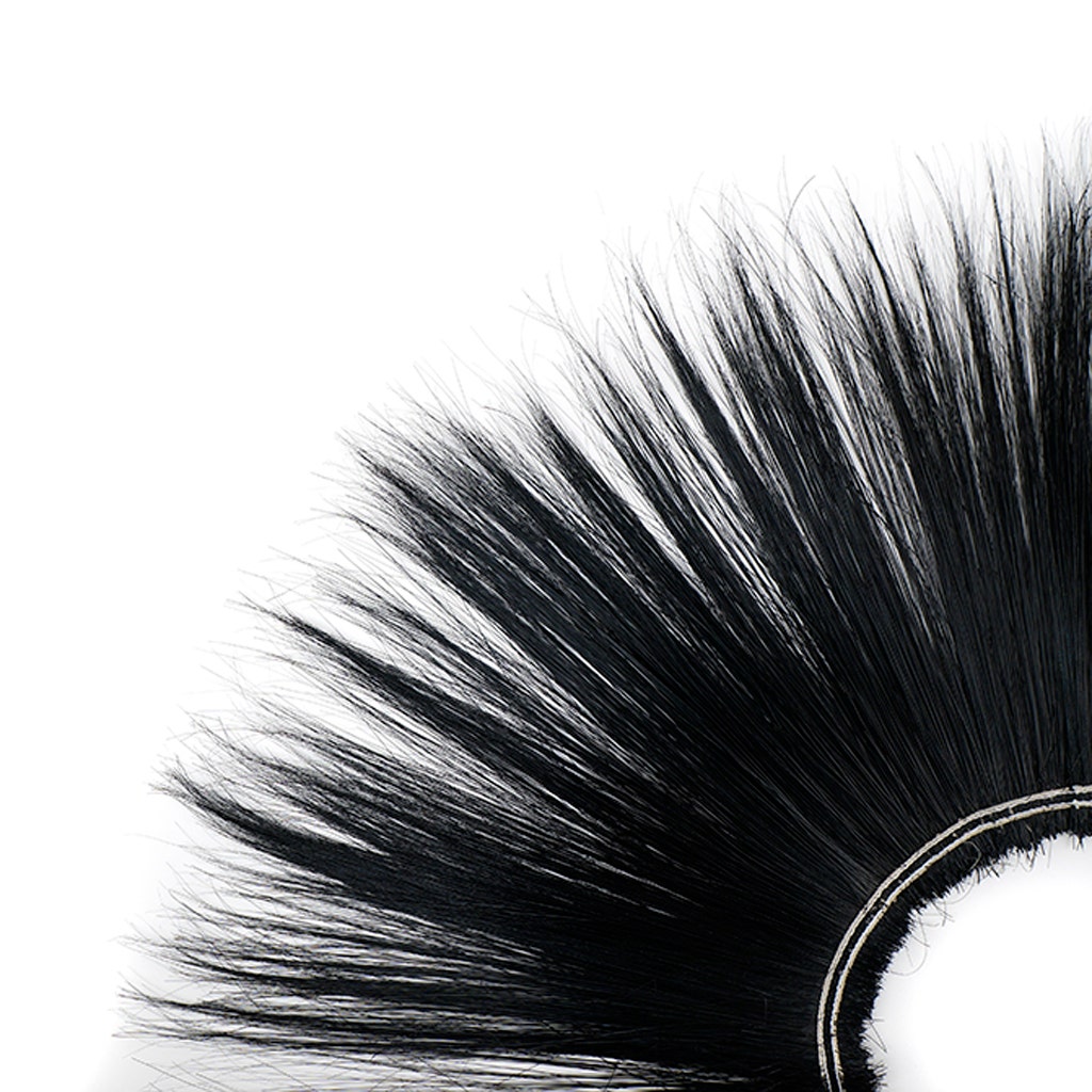 Peacock Flue (Herl) Burnt-Dyed Feathers [{WEDDING CENTERPIECES}] - 12- 14" - Black