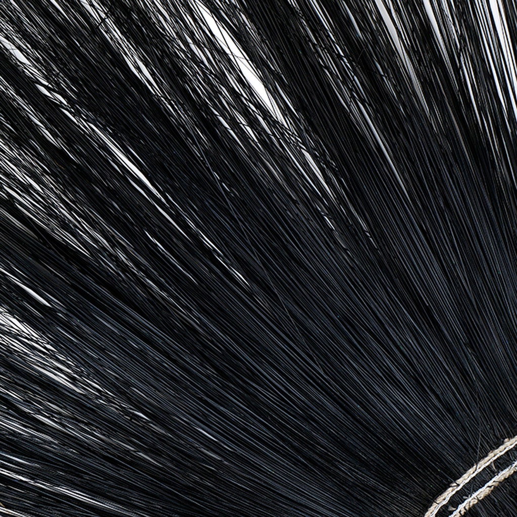 Peacock Flue (Herl) Burnt-Dyed Feathers [{WEDDING CENTERPIECES}] - 12- 14" - Black