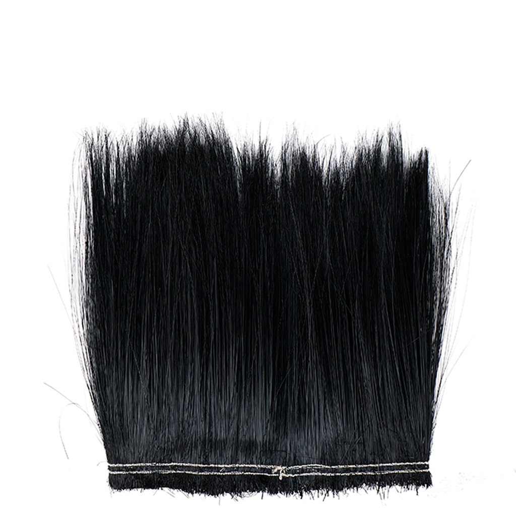 Peacock Flue (Herl) Burnt-Dyed Feathers [{WEDDING CENTERPIECES}] - 12- 14" - Black