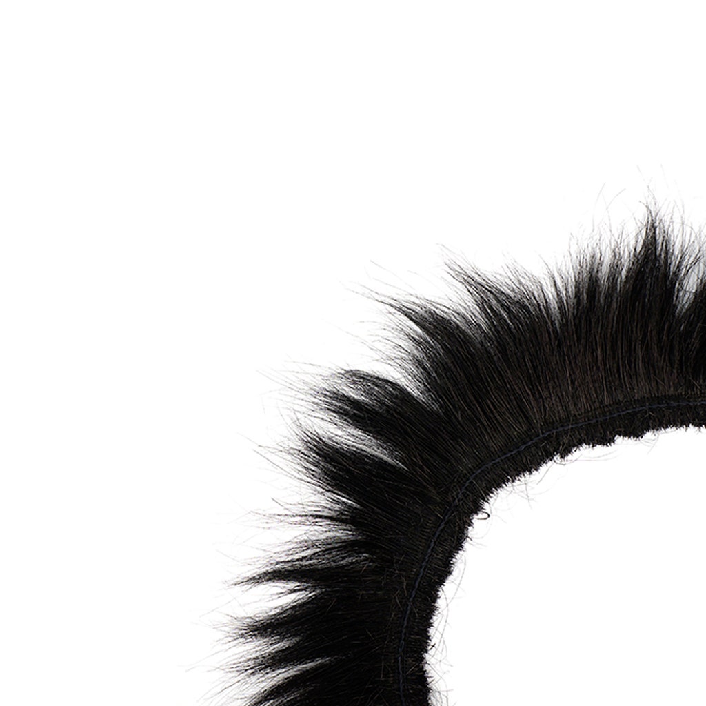 Peacock Flue (Herl) Burnt-Dyed Feathers [{WEDDING CENTERPIECES}] - Black