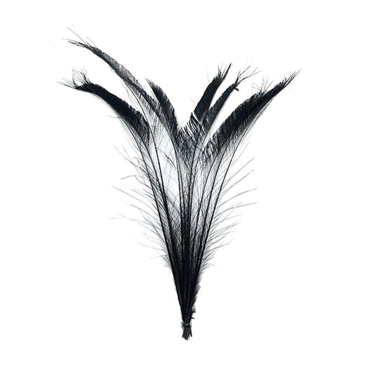 Peacock Swords Bleached/Dyed - Black