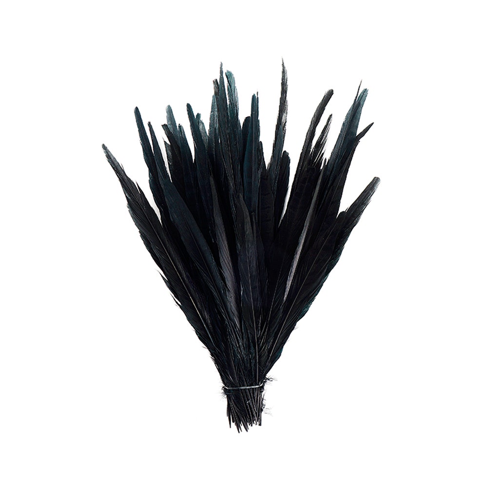 Assorted Pheasant Tails Dyed - Black