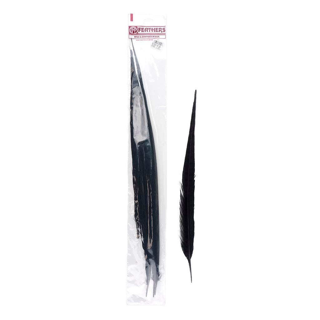 Pheasant Tails Assorted Bleached - Black