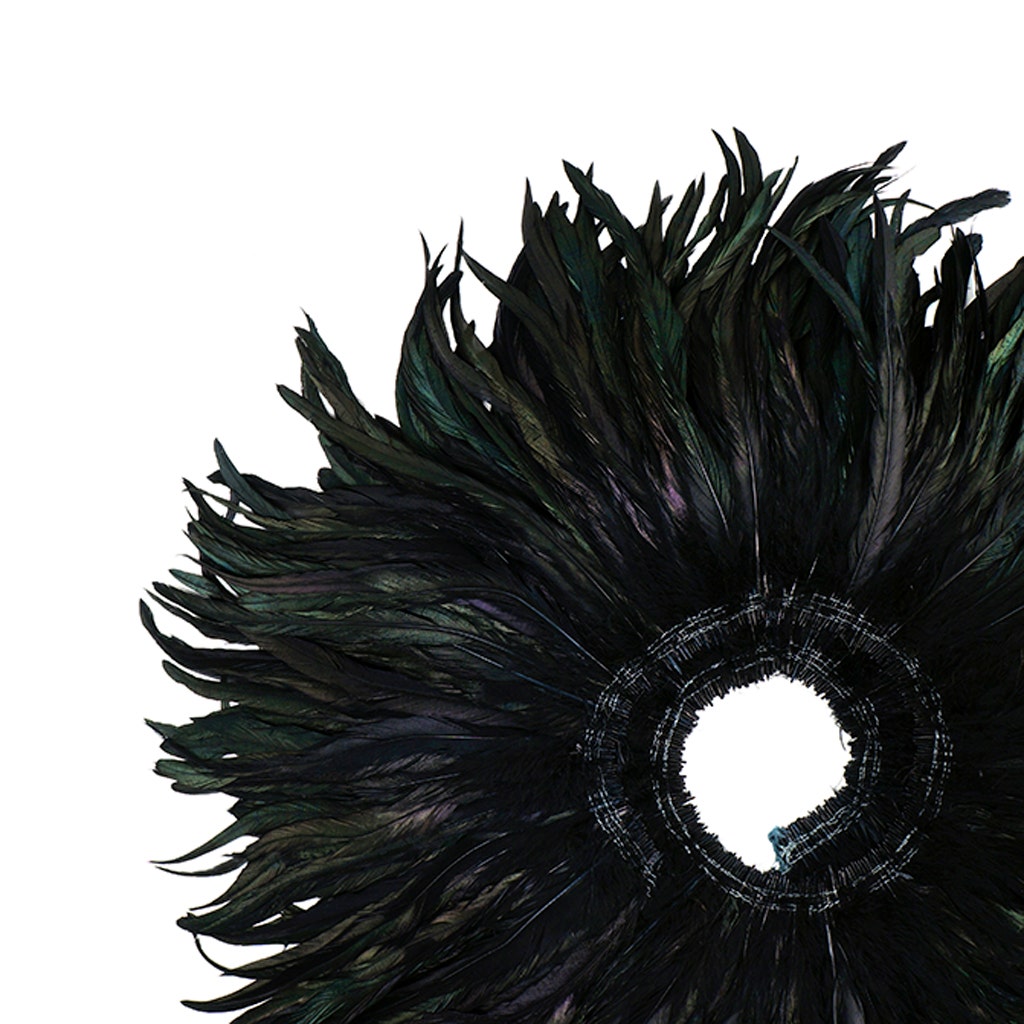 Rooster Coque Tails Feathers Dyed Over Half Bronze 9-12 " [1/4 LB Bulk]