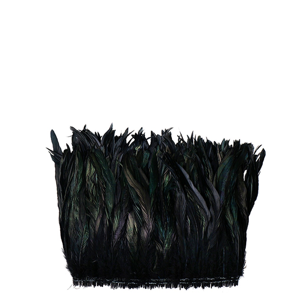 Rooster Coque Tails Feathers Dyed Over Half Bronze 9-12 " [1/4 LB Bulk]