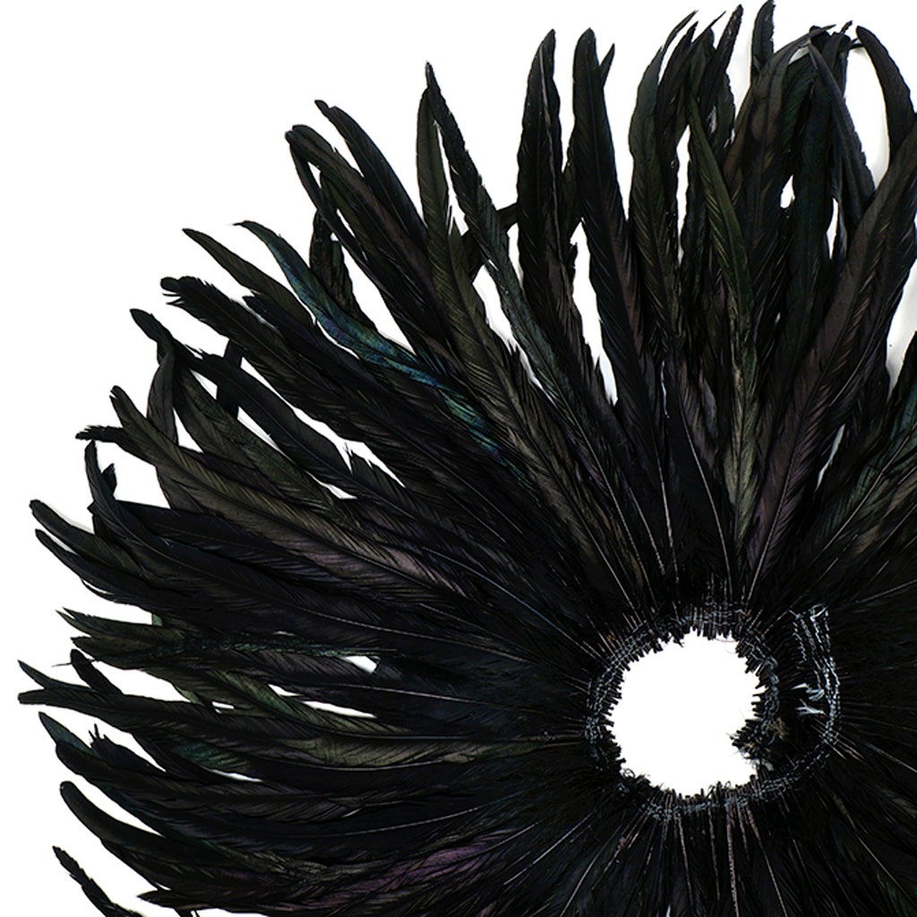 Rooster Coque Tails Feathers Dyed Over Half Bronze 13-16 " [1/4 LB Bulk]