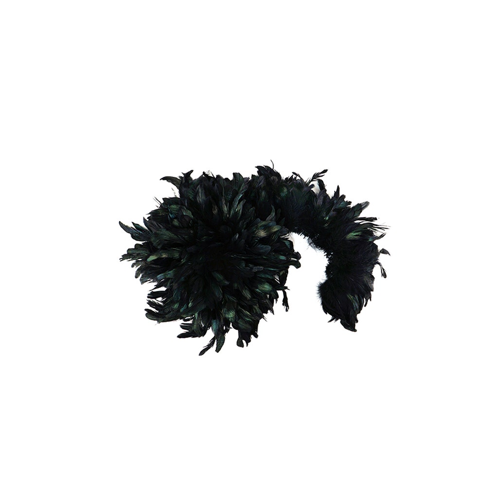 Rooster Coque Tails Feathers Dyed Over Half Bronze 3-6" [1/4 LB Bulk]