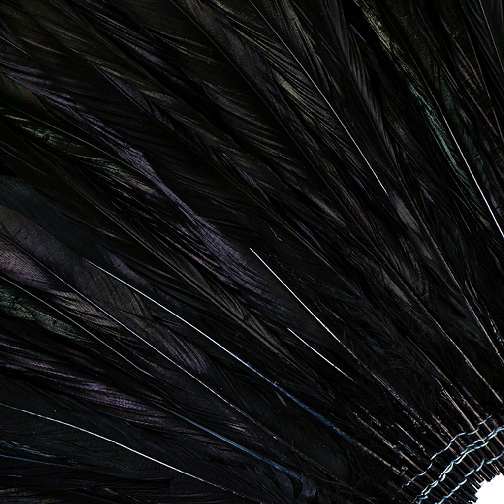 Rooster Coque Tails Feathers Dyed Over Half Bronze 3-6" [1/4 LB Bulk]