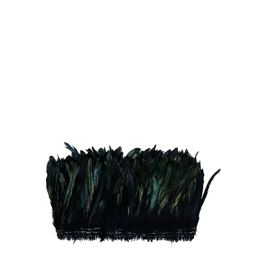 Rooster Coque Tails Feathers Dyed Over Half Bronze 5-8 " [1/4 LB Bulk]