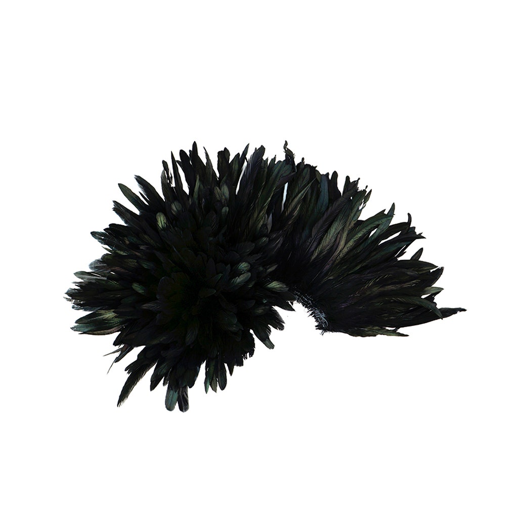 Rooster Coque Tails-Dyed - Black