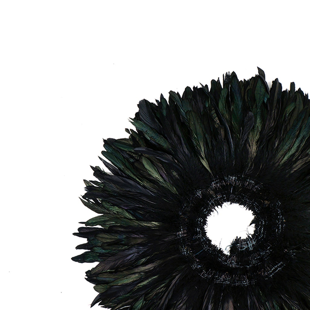 Rooster Coque Tails-Dyed - Black