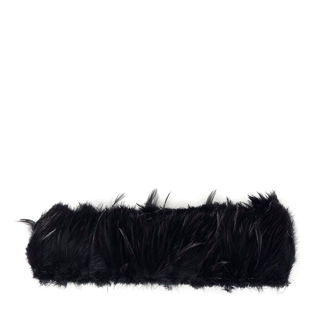 Rooster Hackle-White-Dyed - Black