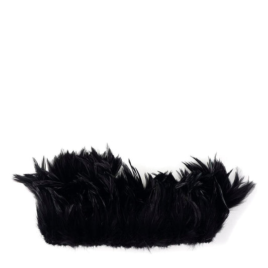 Rooster Hackle-White-Dyed - Black