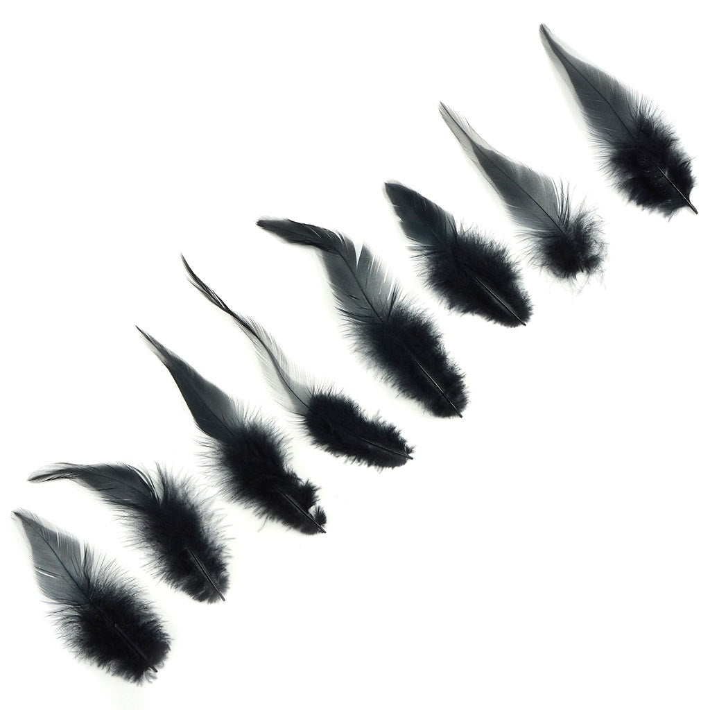 Rooster Saddles-White-Dyed - Black