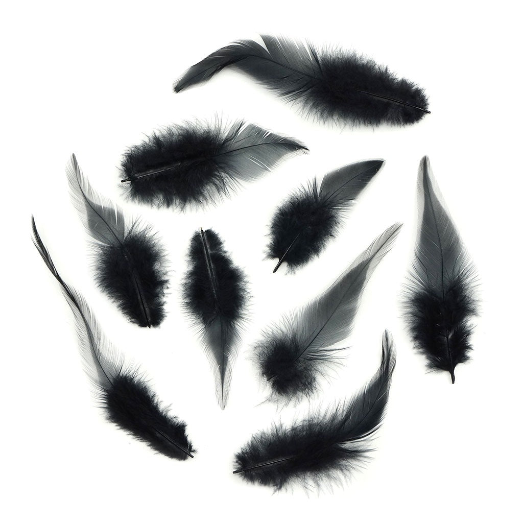 Rooster Saddles-White-Dyed - Black