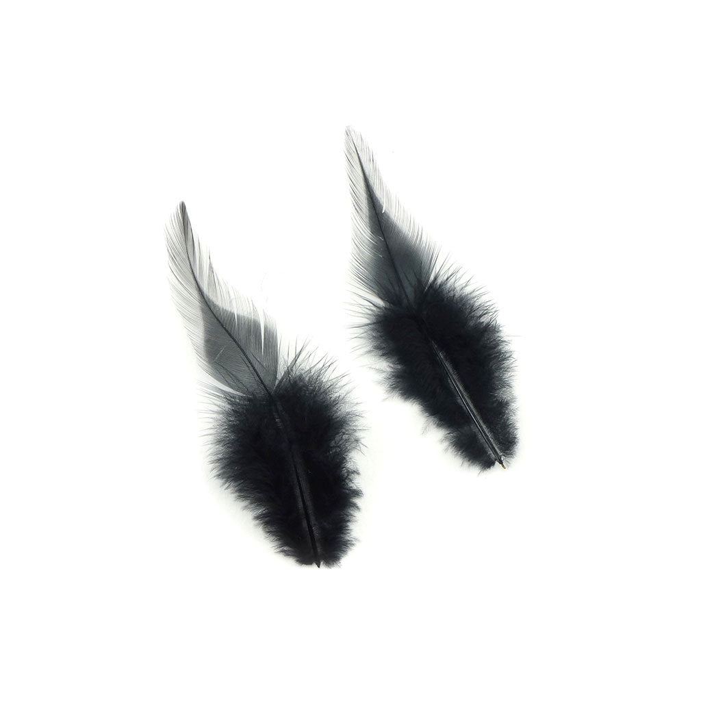 Rooster Saddles-White-Dyed - Black
