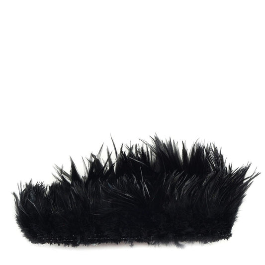 Rooster Saddles-White-Dyed - Black