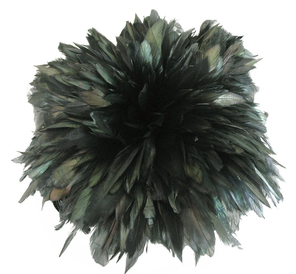 Rooster Schlappen-Half Bronze 1YD - Black