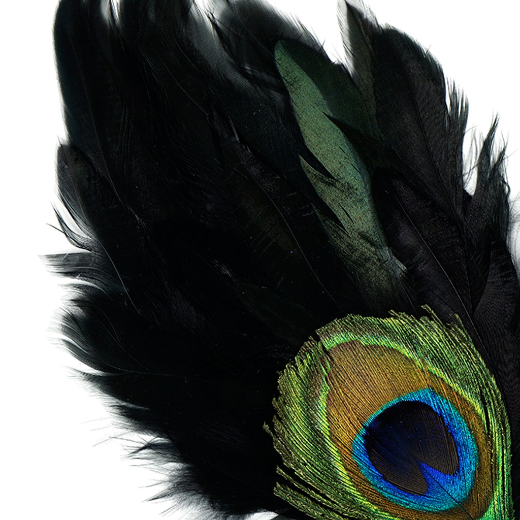 Peacock Eye-Schlappen Pad - Black Natural