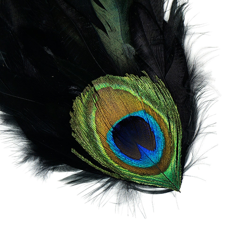 Peacock Eye-Schlappen Pad - Black Natural