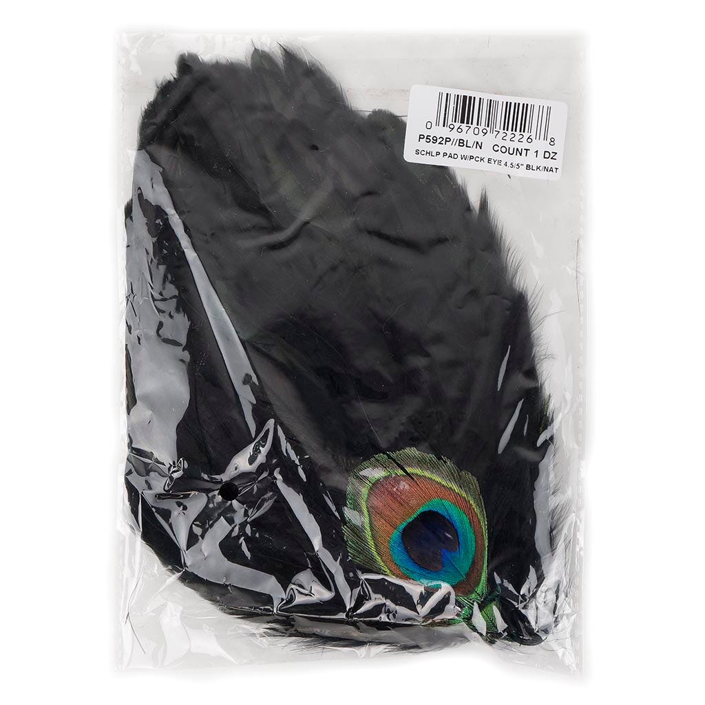Peacock Eye-Schlappen Pad - Black Natural