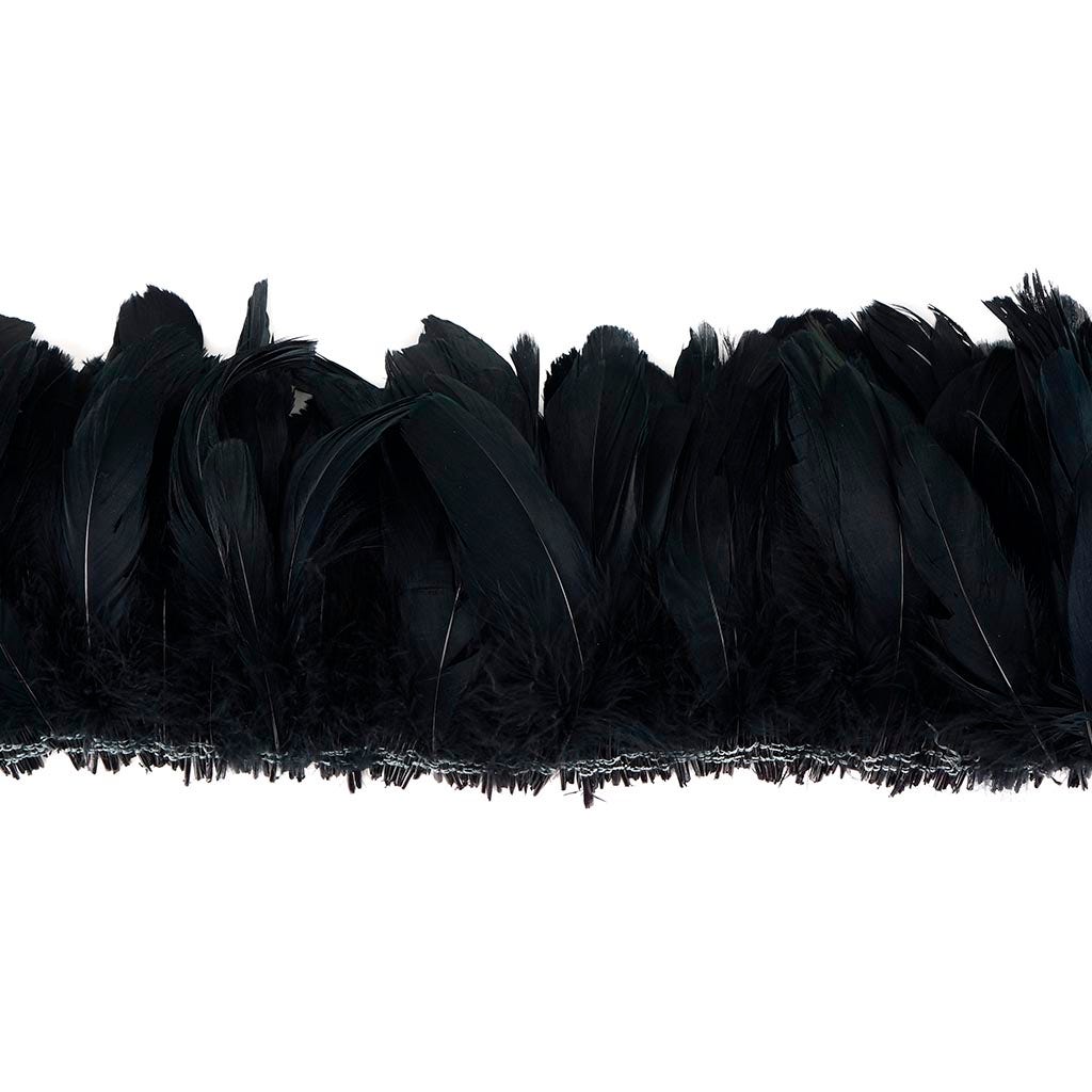 Goose Nagorie Feathers Dyed - Black