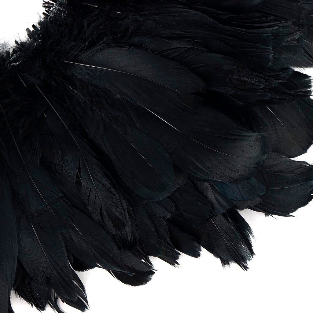 Goose Nagorie Feathers Dyed - Black
