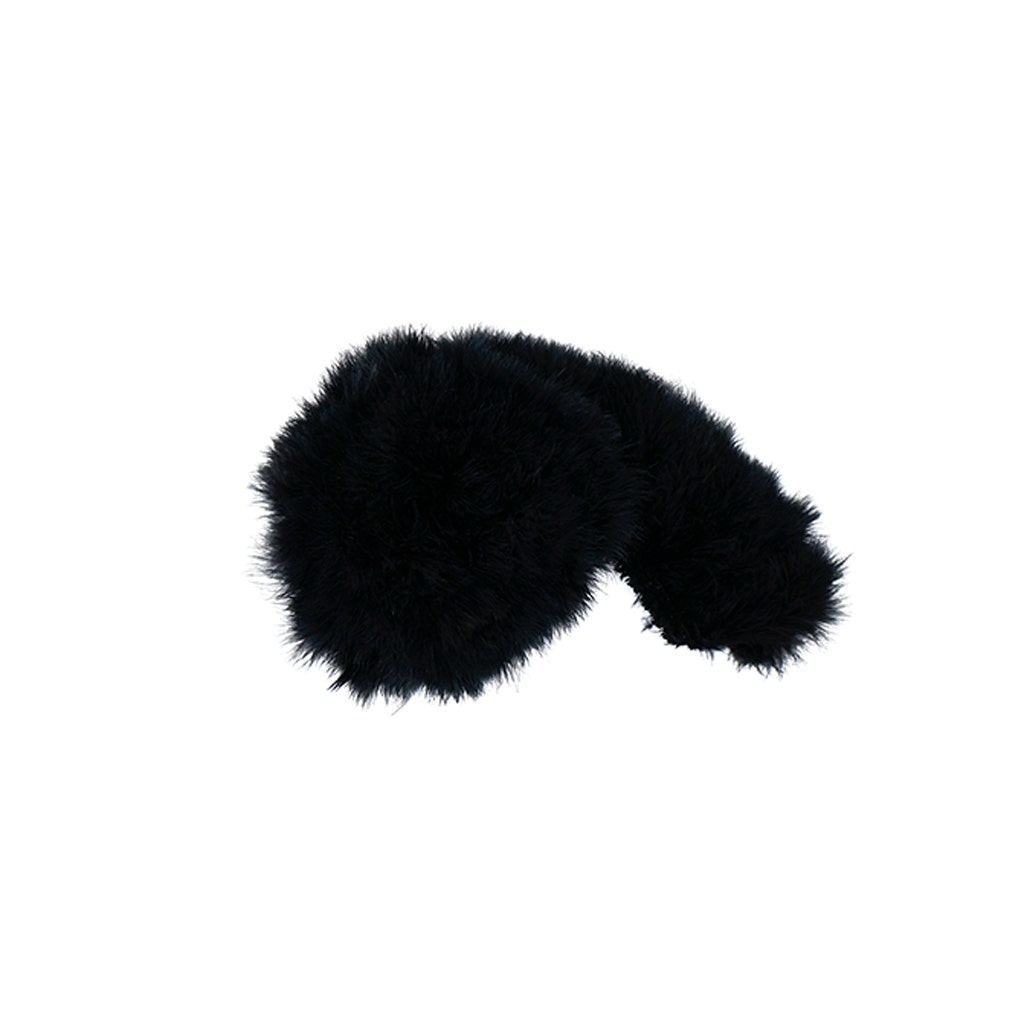 Turkey Good Quill Marabou Feathers - Black