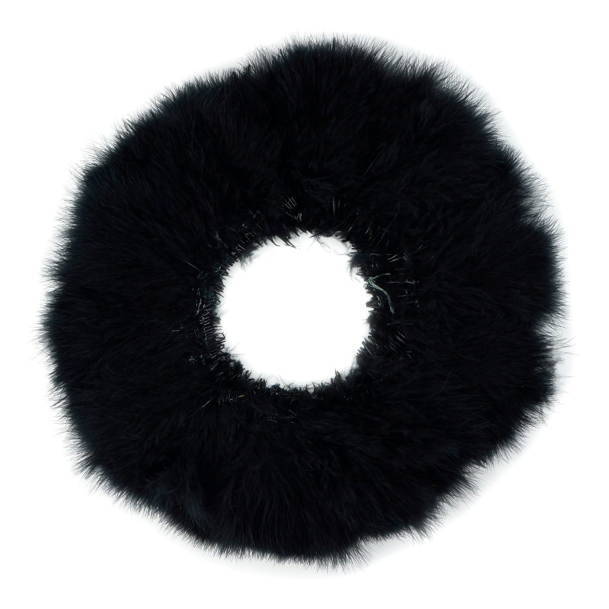 TURKEY MARABOU GOOD QUILL FEATHERS 3-4" - BLACK