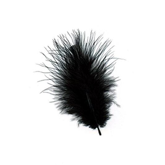 Loose Turkey Marabou Dyed - Black
