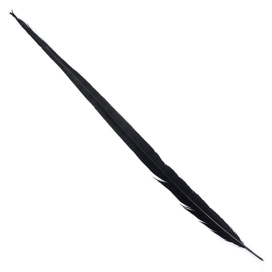 Venery Pheasant Tails - Dyed - 30 - 40" 1pc Black