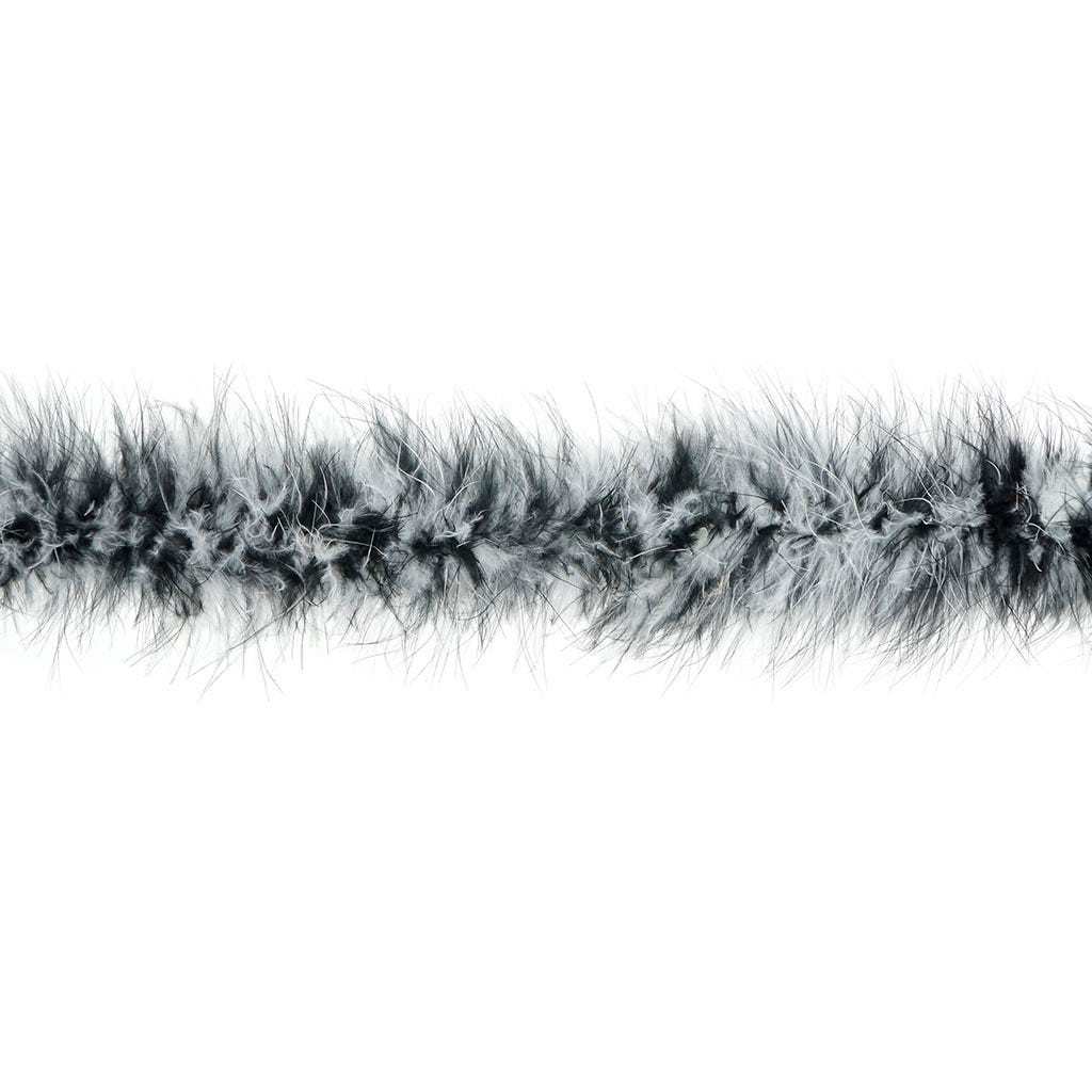 Marabou Feather Boa - Mediumweight - White/Black