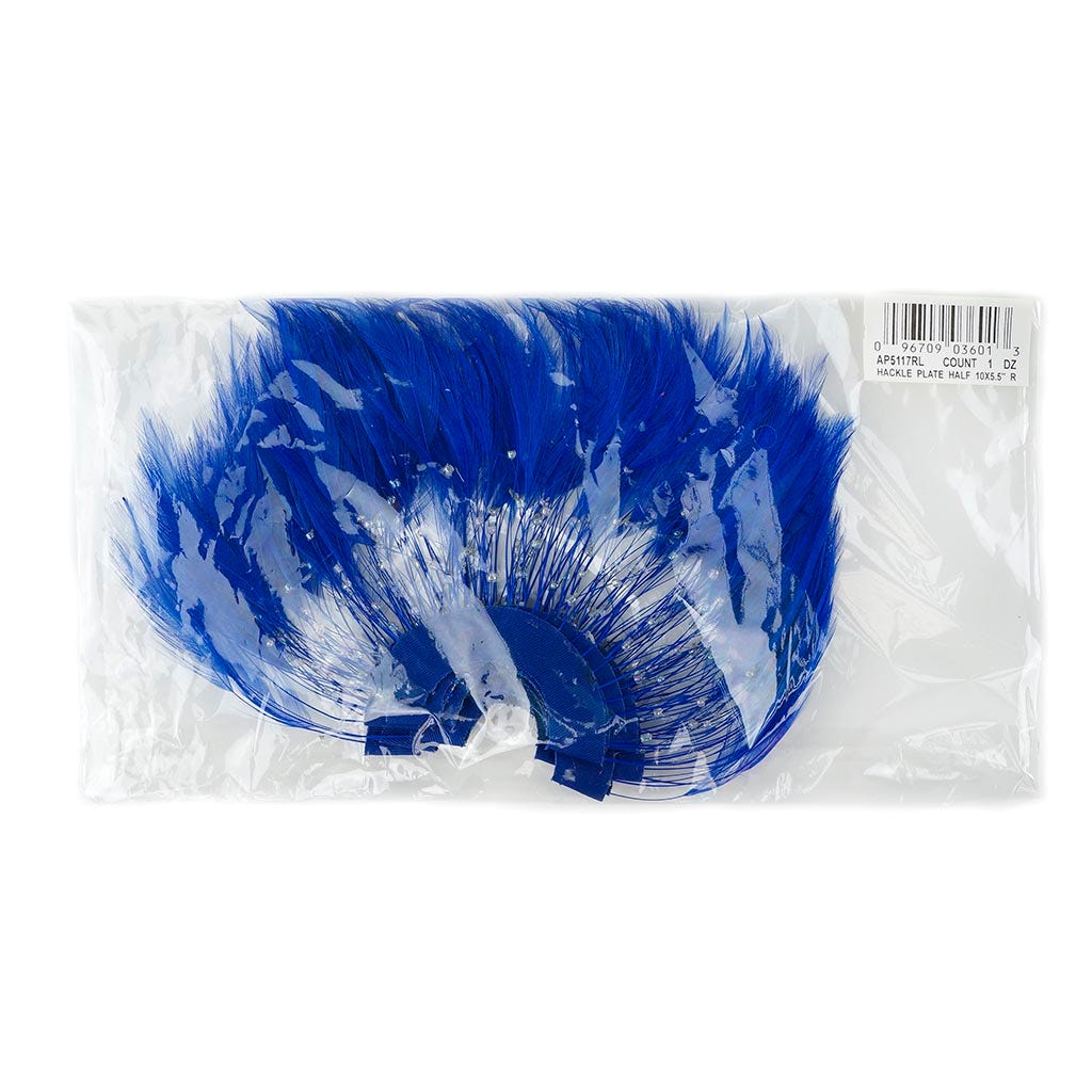 Feather Hackle Plates Solid Colors - Royal