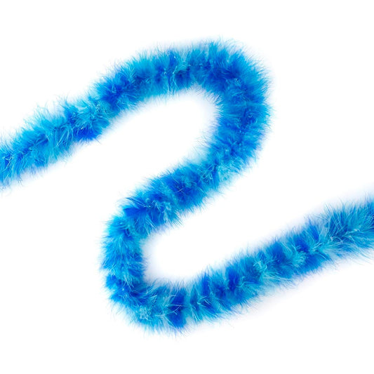 Marabou Feather Boa - Mediumweight - Blues Mix