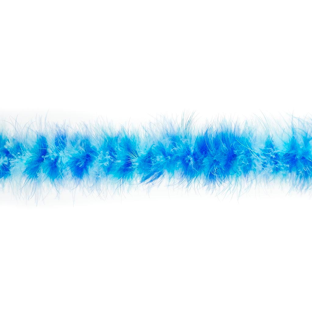 Marabou Feather Boa - Mediumweight - Blues Mix