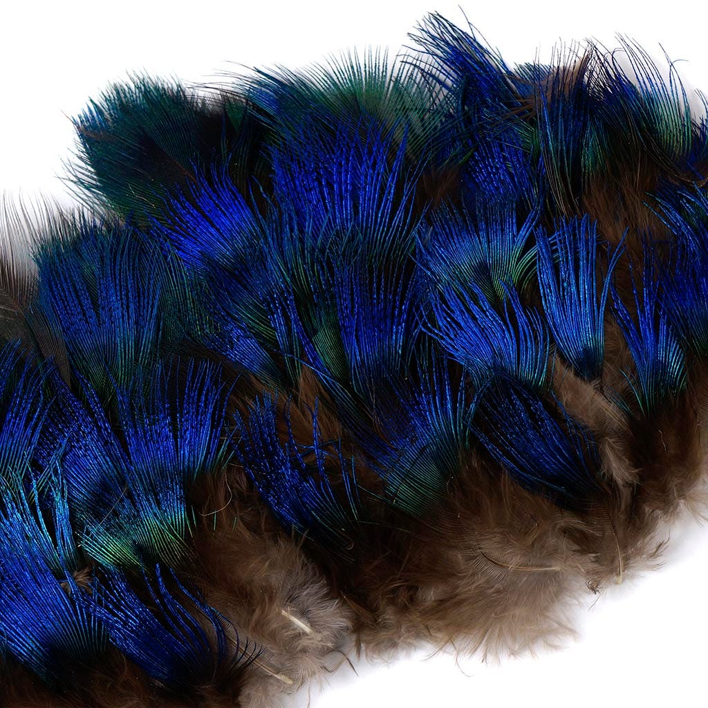 Peacock Feather Plumage-Blue [{WEDDING CENTERPIECES}] - Natural