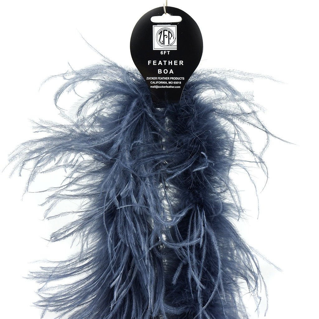 Twilight Blue 2 Ply Ostrich Feather Boa