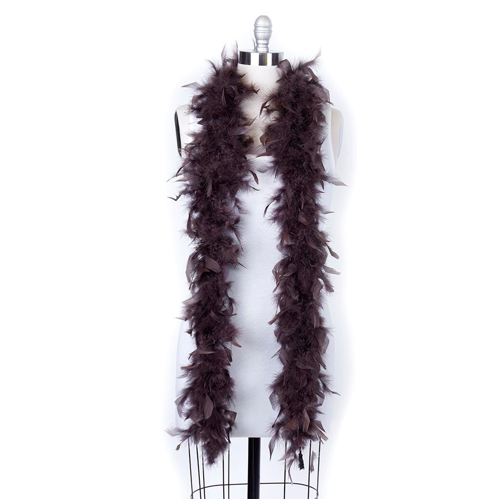 Chandelle Feather Boa - Lightweight - Brown