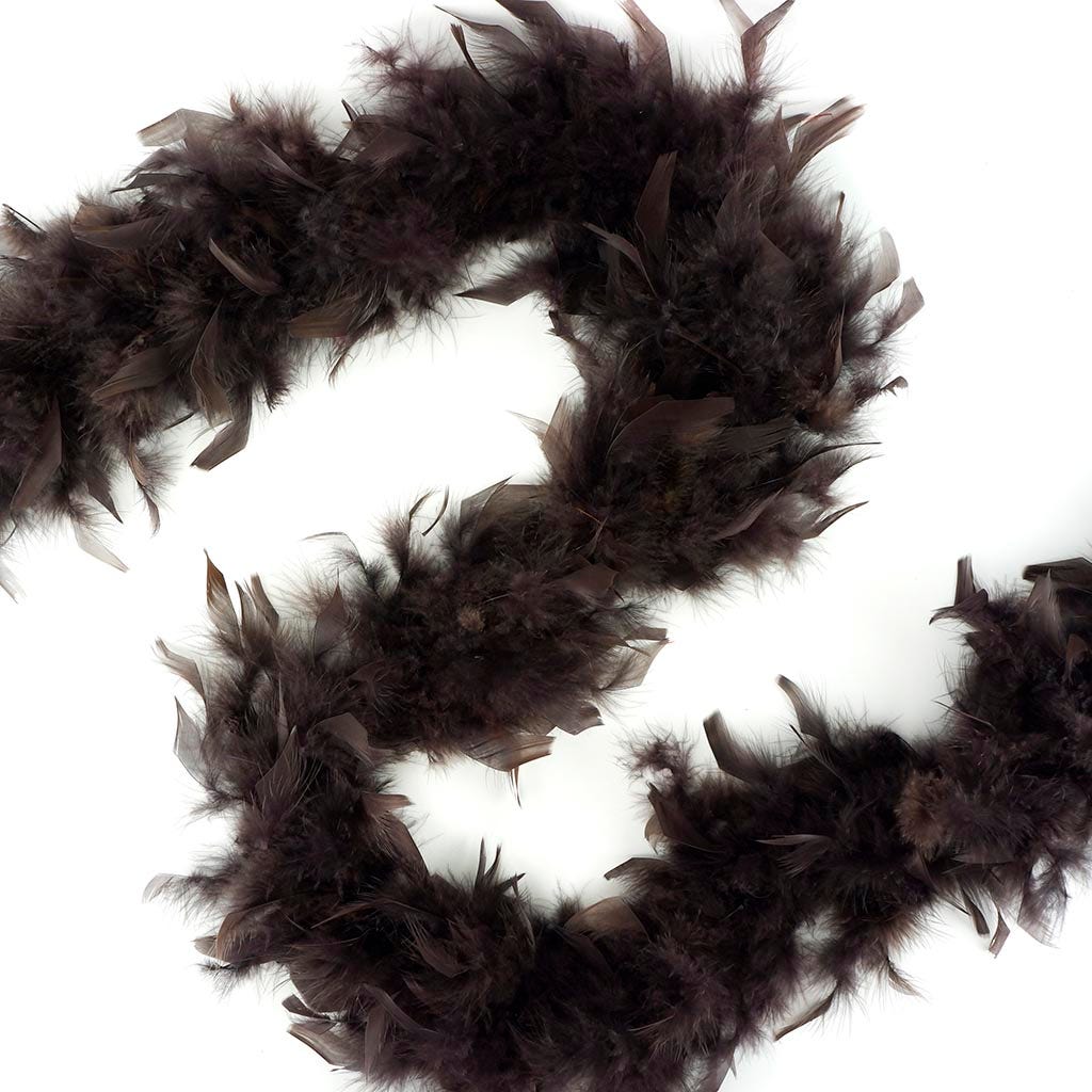 Chandelle Feather Boa - Lightweight - Brown