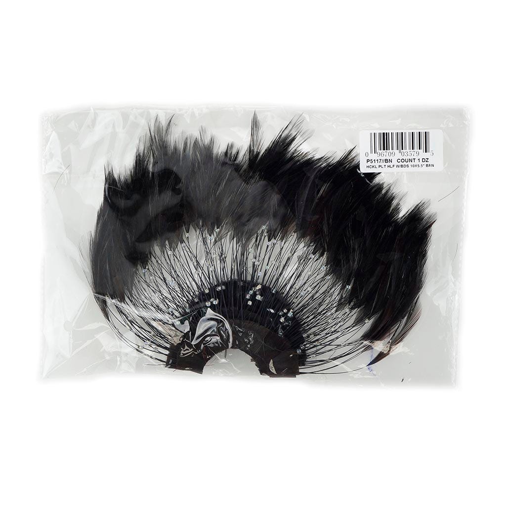 Feather Hackle Plates Solid Colors - Brown