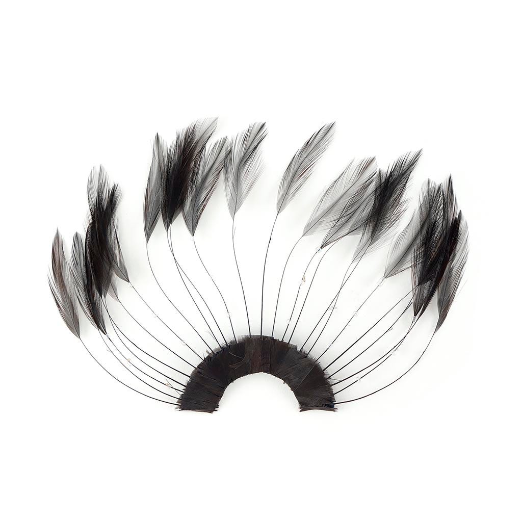 Feather Hackle Plates Solid Colors - Brown