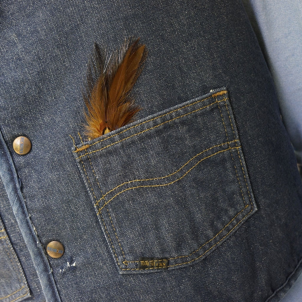 Hackle-Pheasant Hat Trim - Brown/Natural