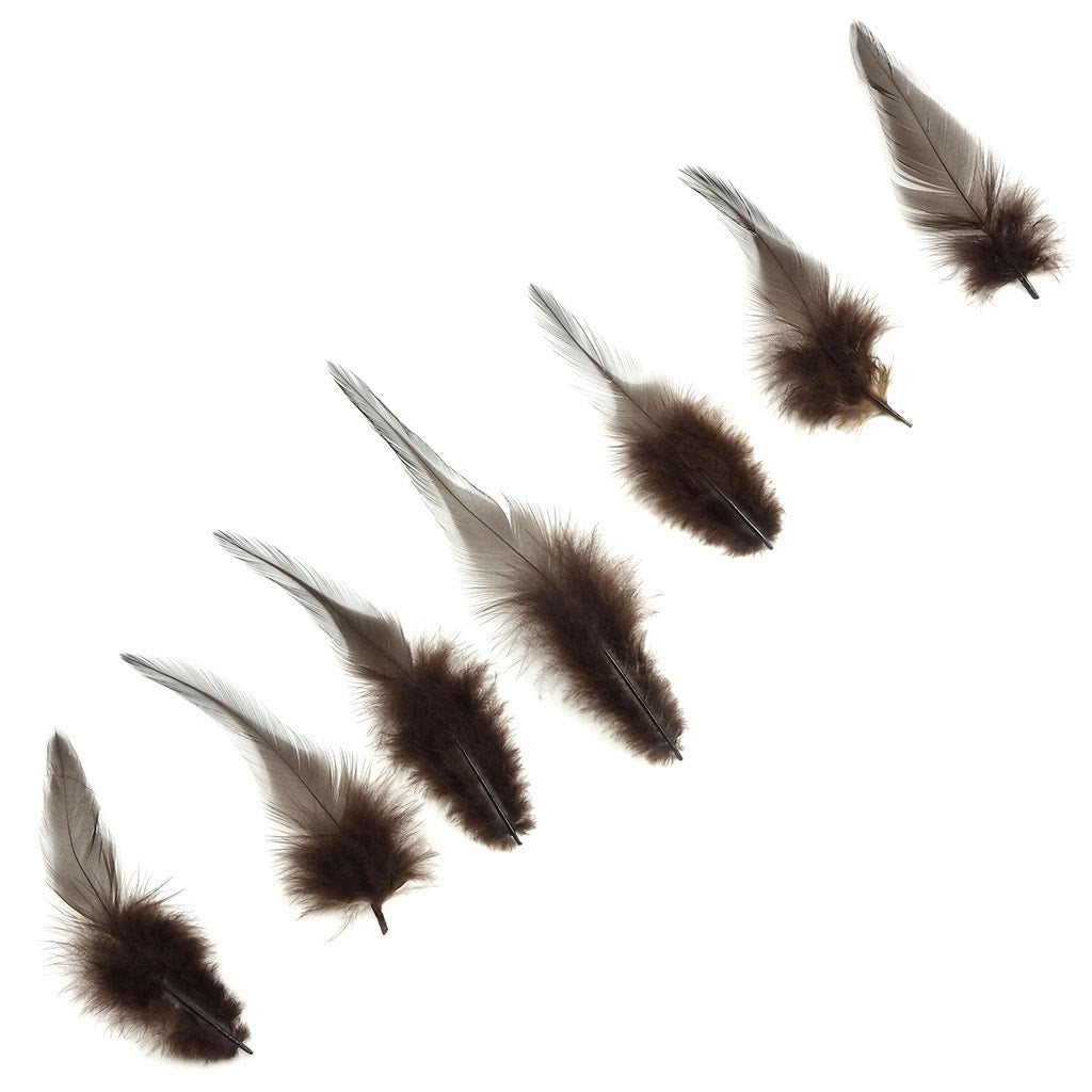 Rooster Saddles-White-Dyed - Brown