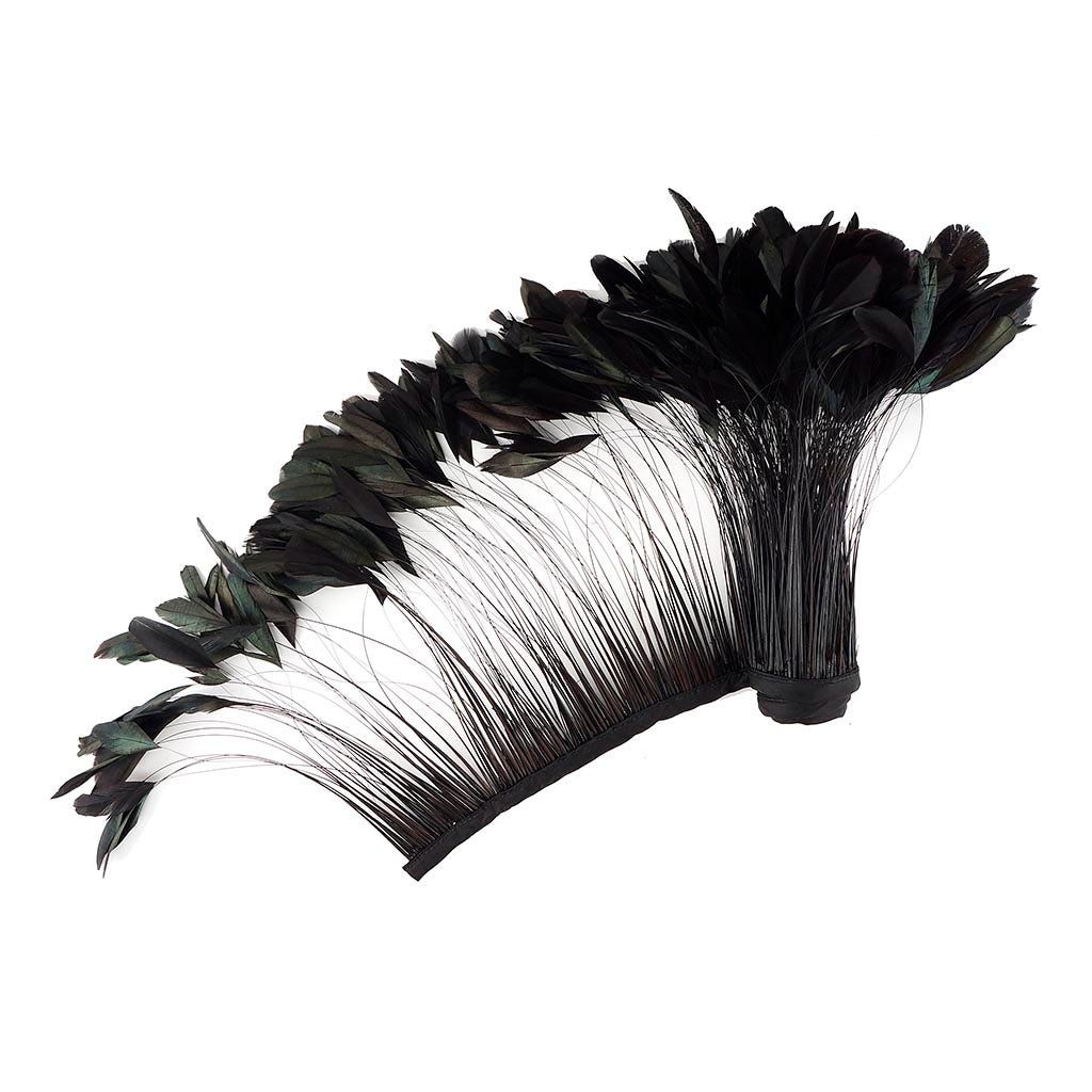 Stripped Bleached Coque Fringe - Brown