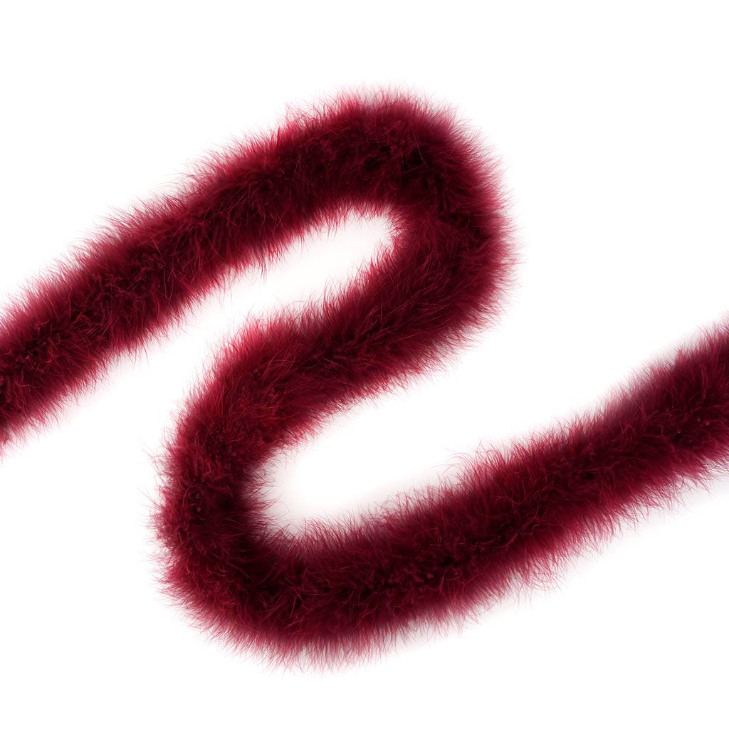 Marabou Feather Boa - Mediumweight - Burgundy